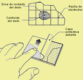 Esquema de un touchpad